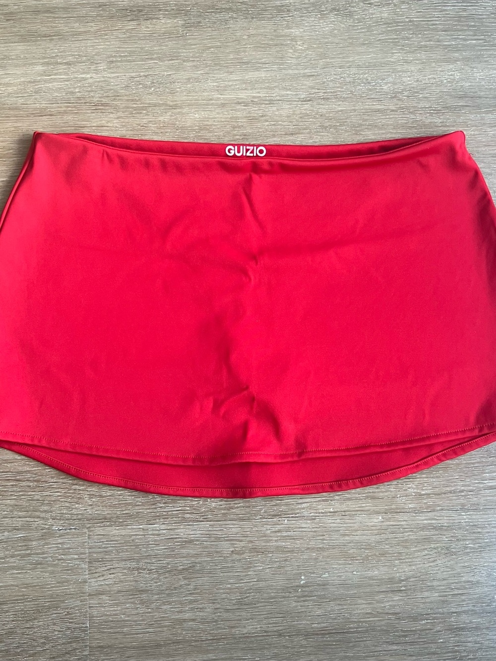 NWOT Danielle Guizio Red Micro Mini Skirt